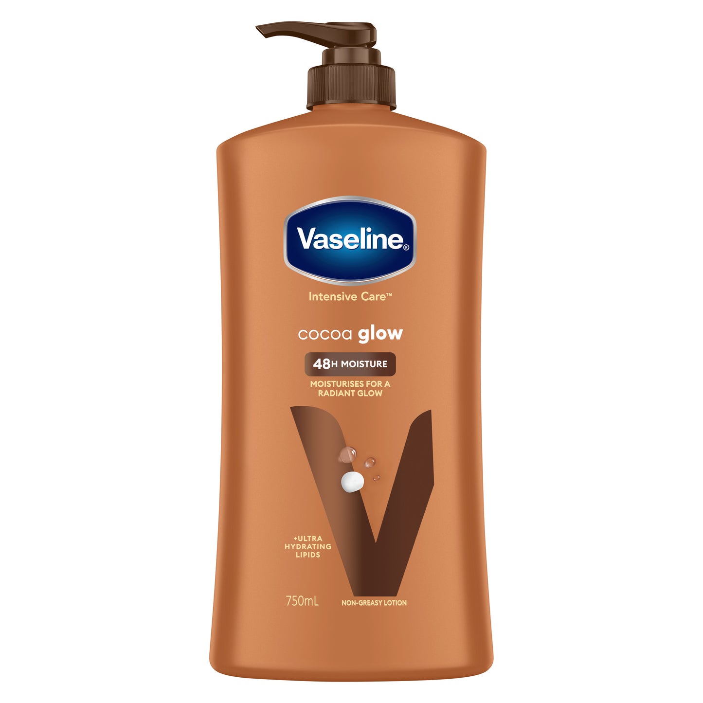 Vaseline Intensive Care Cocoa Butter Glow Body Lotion 750mL