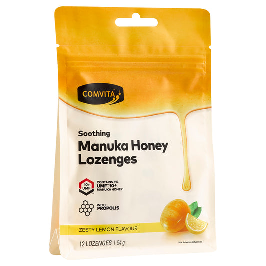 Comvita Manuka Honey Lozenges Honey & Lemon 12 Pack