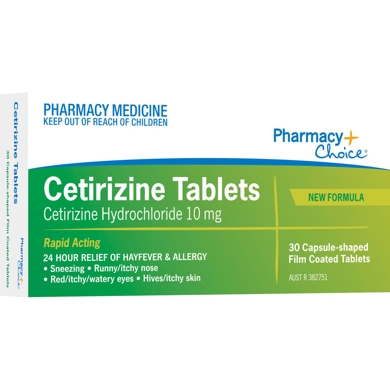 Pharmacy Choice  Cetirizine 10mg Tablets 30