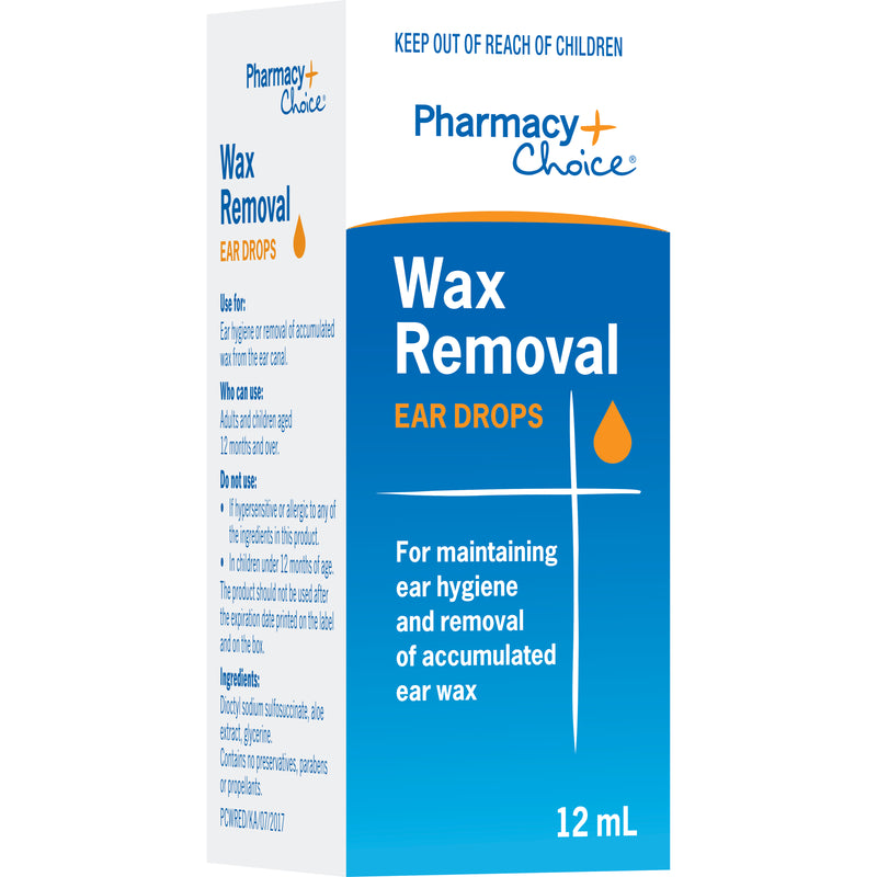 Pharmacy Choice Wax Removal Ear Drops 12mL