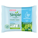 Simple Water Boost Micellar Biodegradable Cleansing Wipes 20 Pack