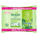Simple Biodegradable Face Wipes Twin Pack (2 x 25)
