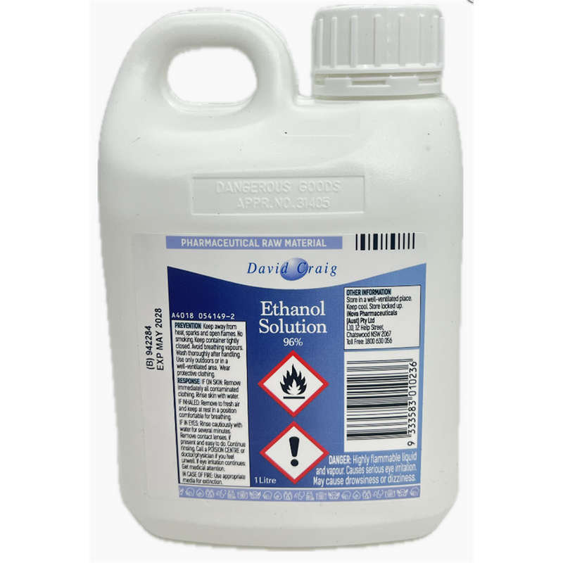 David Craig Ethanol 96% 1Ltr