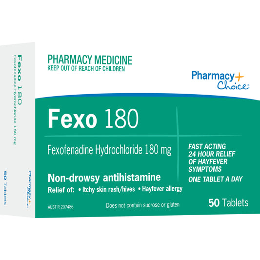 Pharmacy Care Fexofenadine 180mg Tablets 50