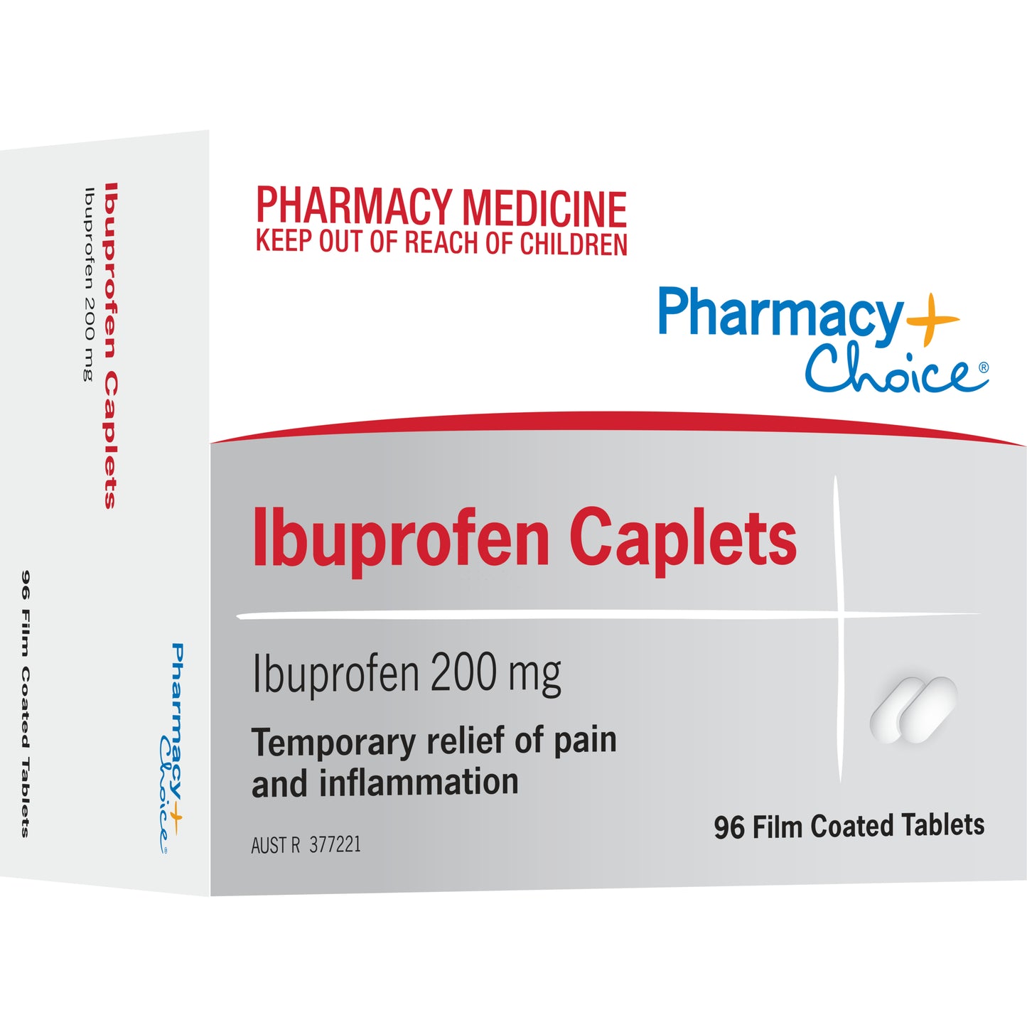 Pharmacy Choice Ibuprofen 200mg Caplets 96 (N)