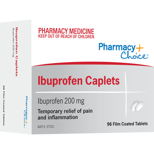 Pharmacy Choice Ibuprofen 200mg Caplets 96 (N)