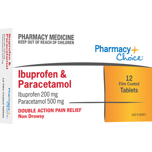 Pharmacy Choice Ibuprofen + Paracetamol Tablets 12 (N)