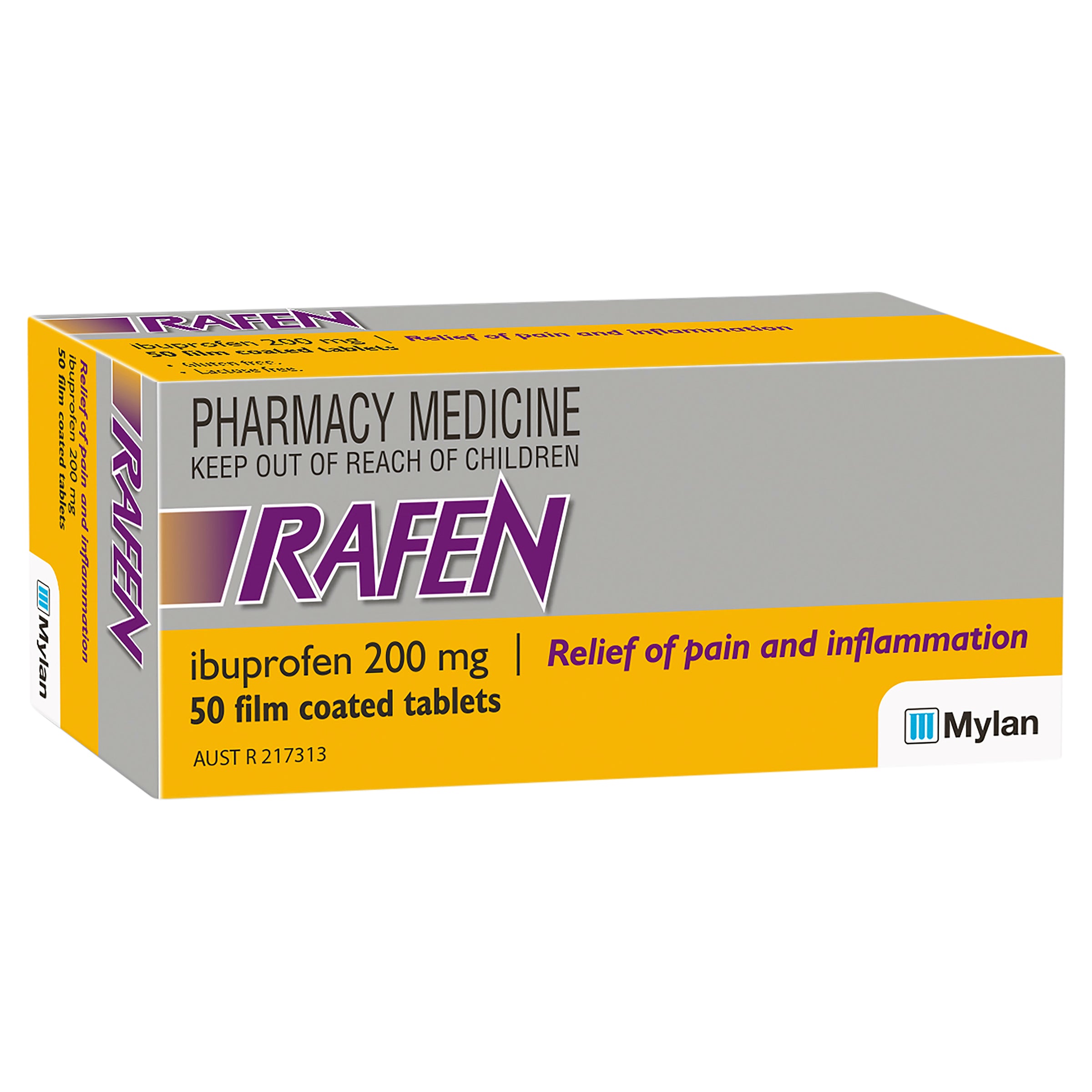 Rafen Ibuprofen 200mg Tablets 50 – HealthEZ Pharmacy