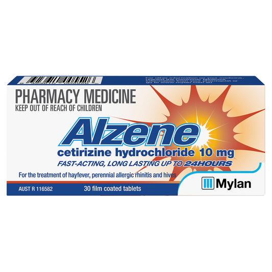 Alzene Cetirizine 10mg Tablets 30