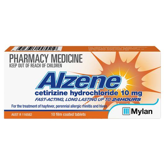Alzene Cetirizine 10mg Tablets 10