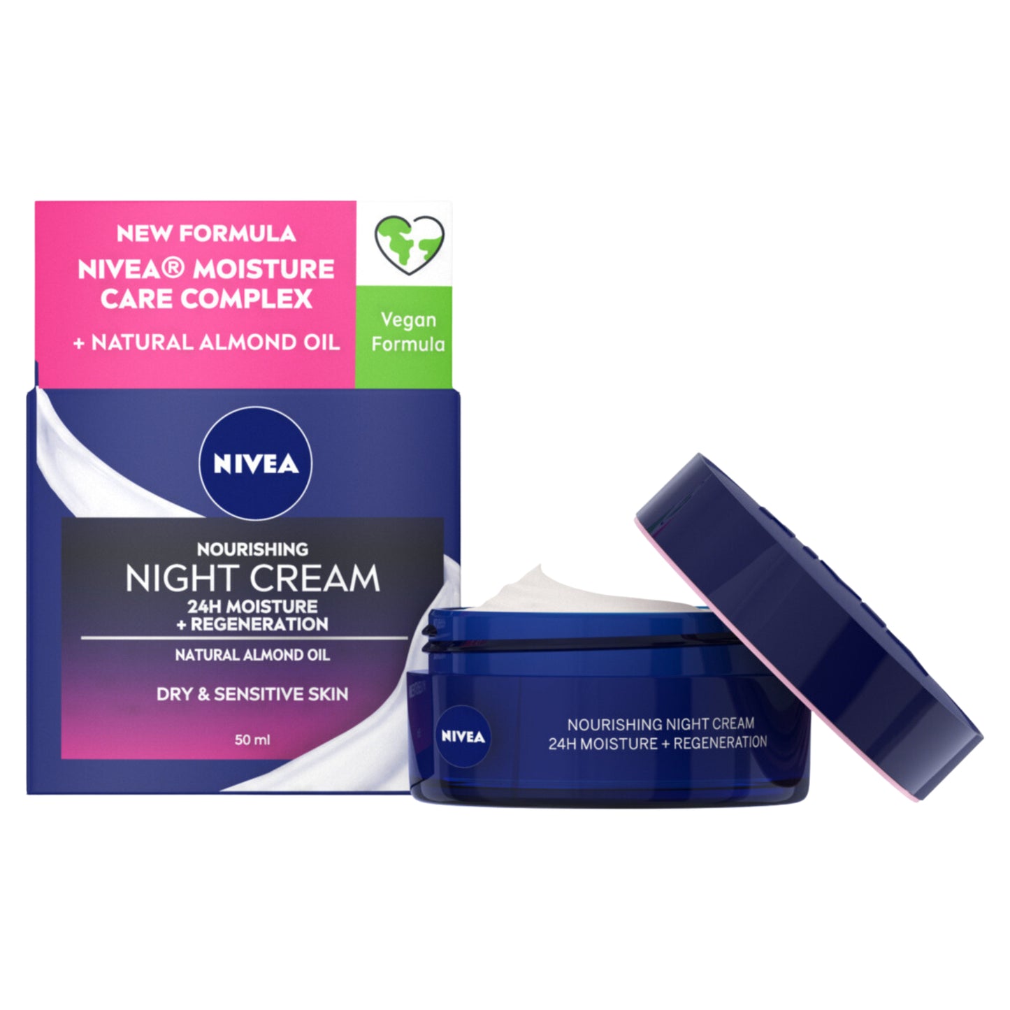 NIVEA Daily Essentials Rich Regenerating Night Cream (Dry & Sensitive Skin) 50mL