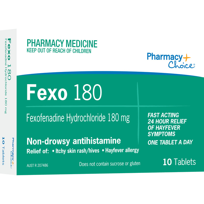 Pharmacy Care Fexofenadine 180mg Tablets 10