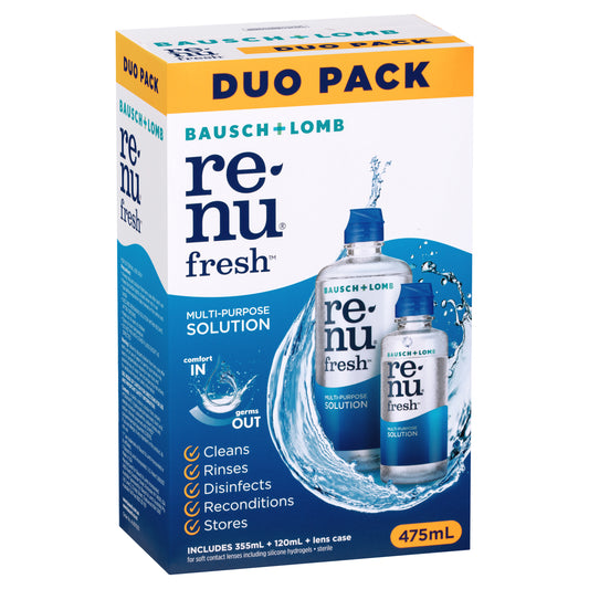 Bausch & Lomb Renu Fresh MultiPlus 355mL + 120mL Duo Pack