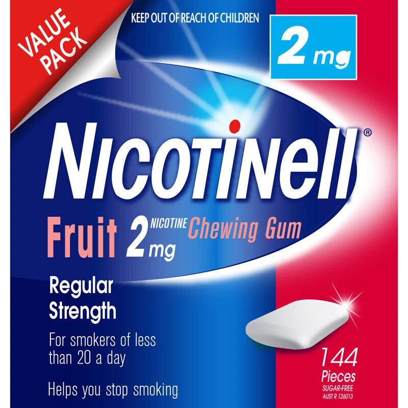 Nicotinell Gum Fruit 2mg 144 Pack