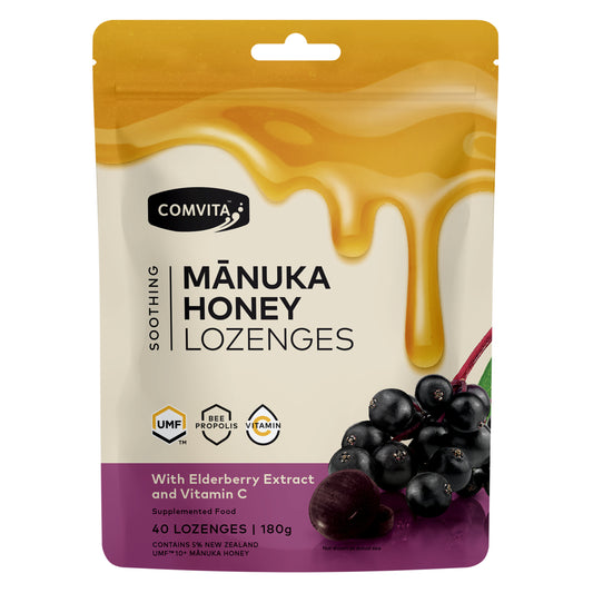 Comvita Manuka Honey Elderberry Vitamin C 40 Pack