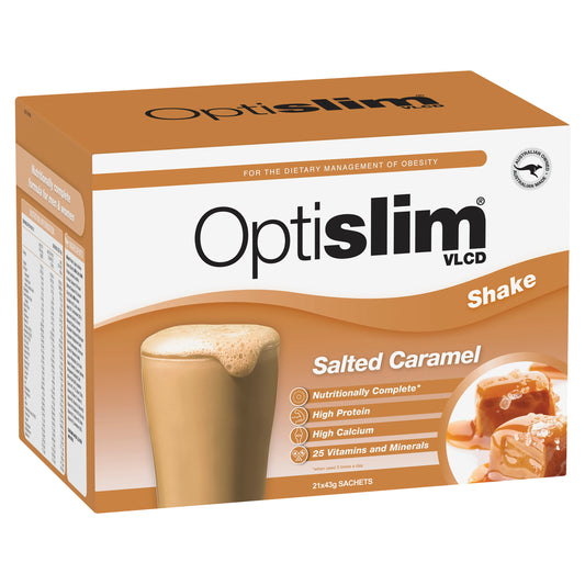 Optislim VLCD Shake Salted Caramel 43g x21 Pack