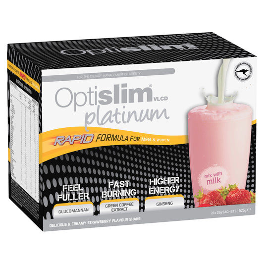Optislim VLCD Platinum Shake Strawberry 25g x21 Pack