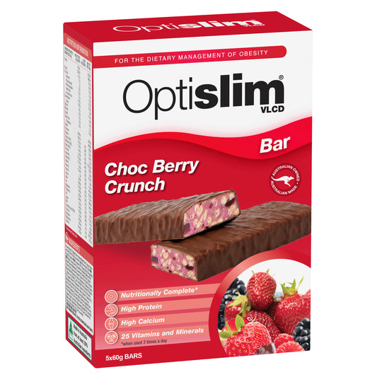 Optislim VLCD Bar Choc Berry Crunch 60g x5 Pack