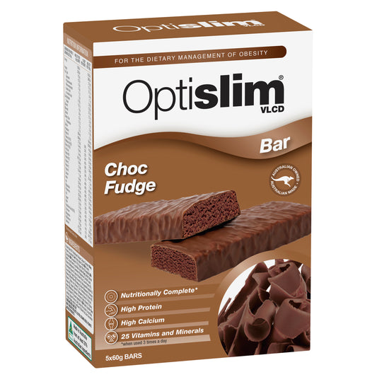 Optislim VLCD Bar Choc Fudge 60g x5 Pack