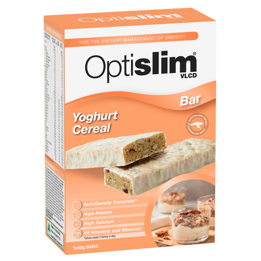 Optislim VLCD Bar Yoghurt Cereal 60g x5 Pack