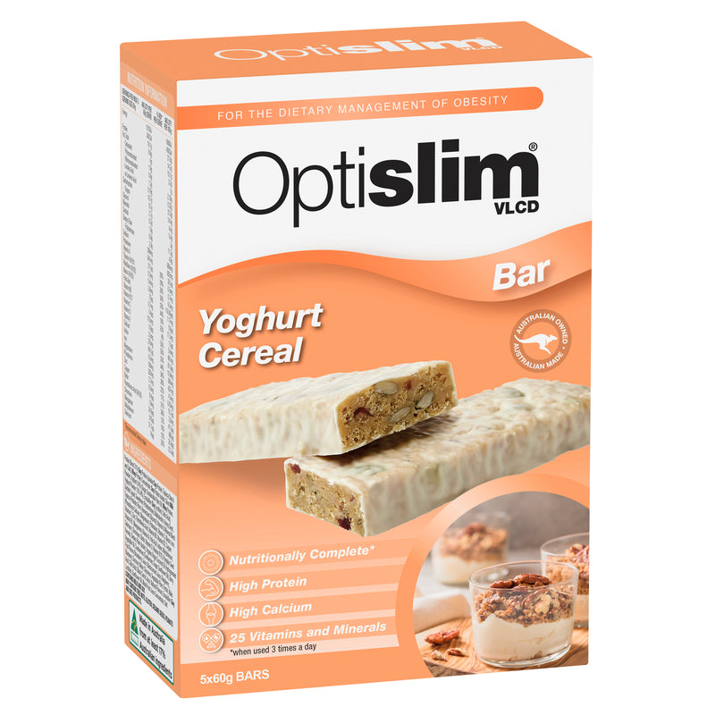 Optislim VLCD Bar Yoghurt Cereal 60g x5 Pack