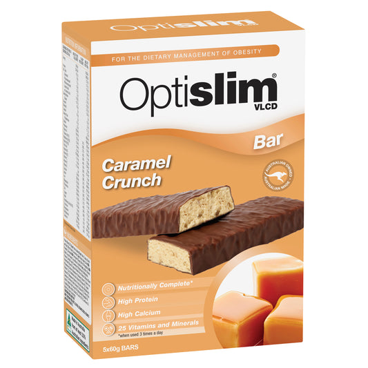 Optislim VLCD Bar Caramel Crunch 60g x5 Pack