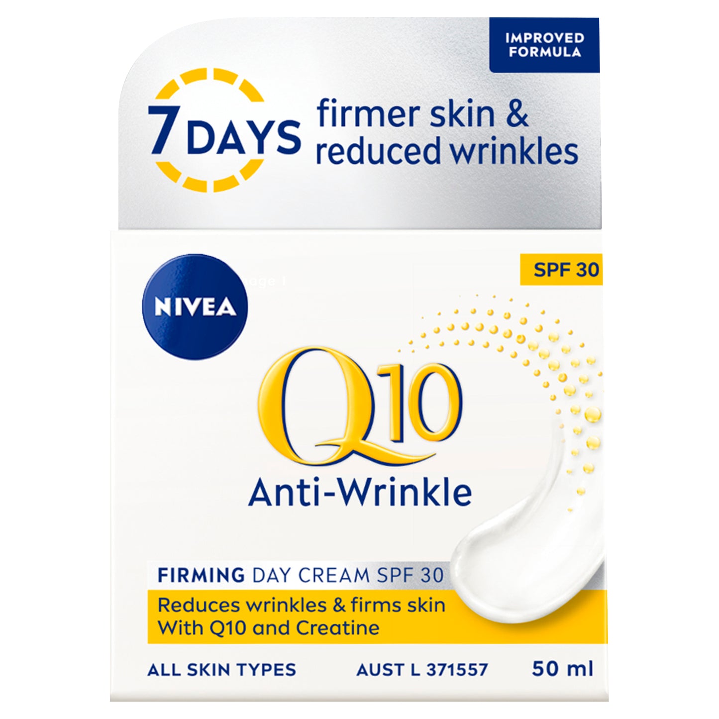 NIVEA Q10 Power Anti-Wrinkle + Firming Day Cream SPF30 50mL