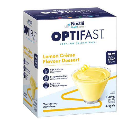 Optifast VLCD Lemon Dessert Shake 53g 8 Pack