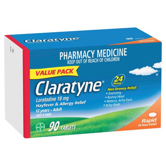 Claratyne Loratadine 10mg Tablets 90