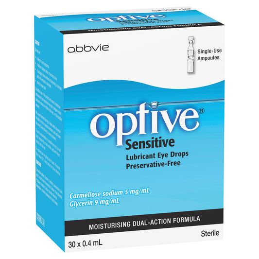 Optive Sensitive Unit Dose 30 x 0.4mL Eye Drops