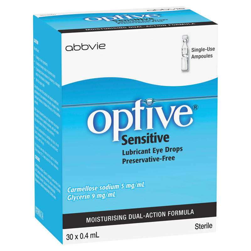 Optive Sensitive Unit Dose 30 x 0.4mL Eye Drops