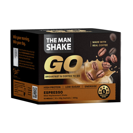 The Man Shake On-The-Go Espresso 56g x10 Pack