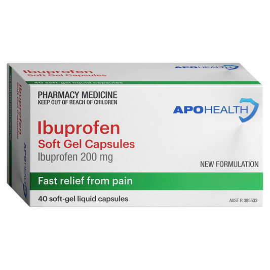 APH Ibuprofen Liquid Soft Gel Capsules 200mg 40