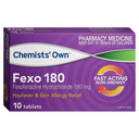 Chemists' Own Fexo 180mg Tablets 10