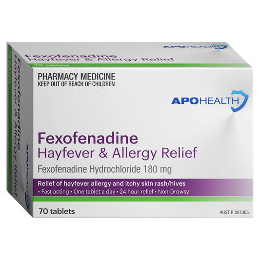 APH Fexofenadine 180mg Tablets 70 (Blister Pack)