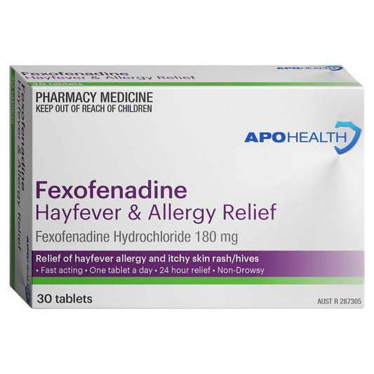 APH Fexofenadine 180mg Tablets 30 (Blister Pack)