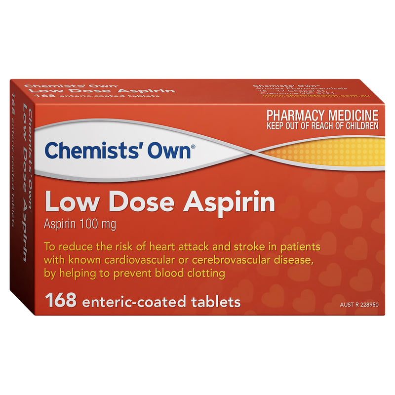 Chemists' Own Brand Low Dose Aspirin 100mg Tablets 168