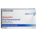 APOHEALTH Ibuprofen 200mg + Paracetamol 500mg Tablets 12