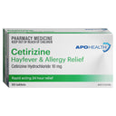 APOHEALTH Cetirizine Hayfever & Allergy Tablets 50