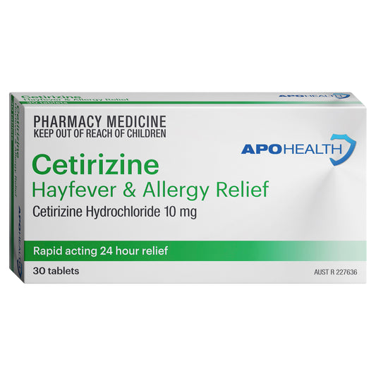 APH Cetirizine Hayfever & Allergy Tablets 30