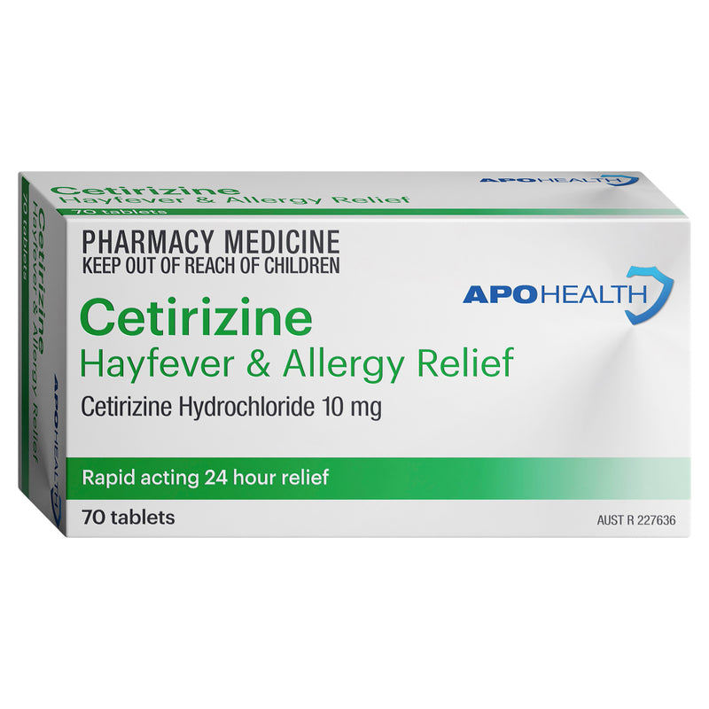 APOHEALTH Cetirizine Hayfever & Allergy Tablets 70