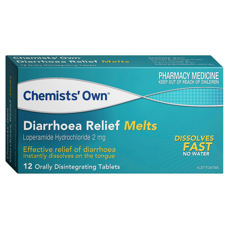 Chemists' Own Diarrhoea Relief Melts 12