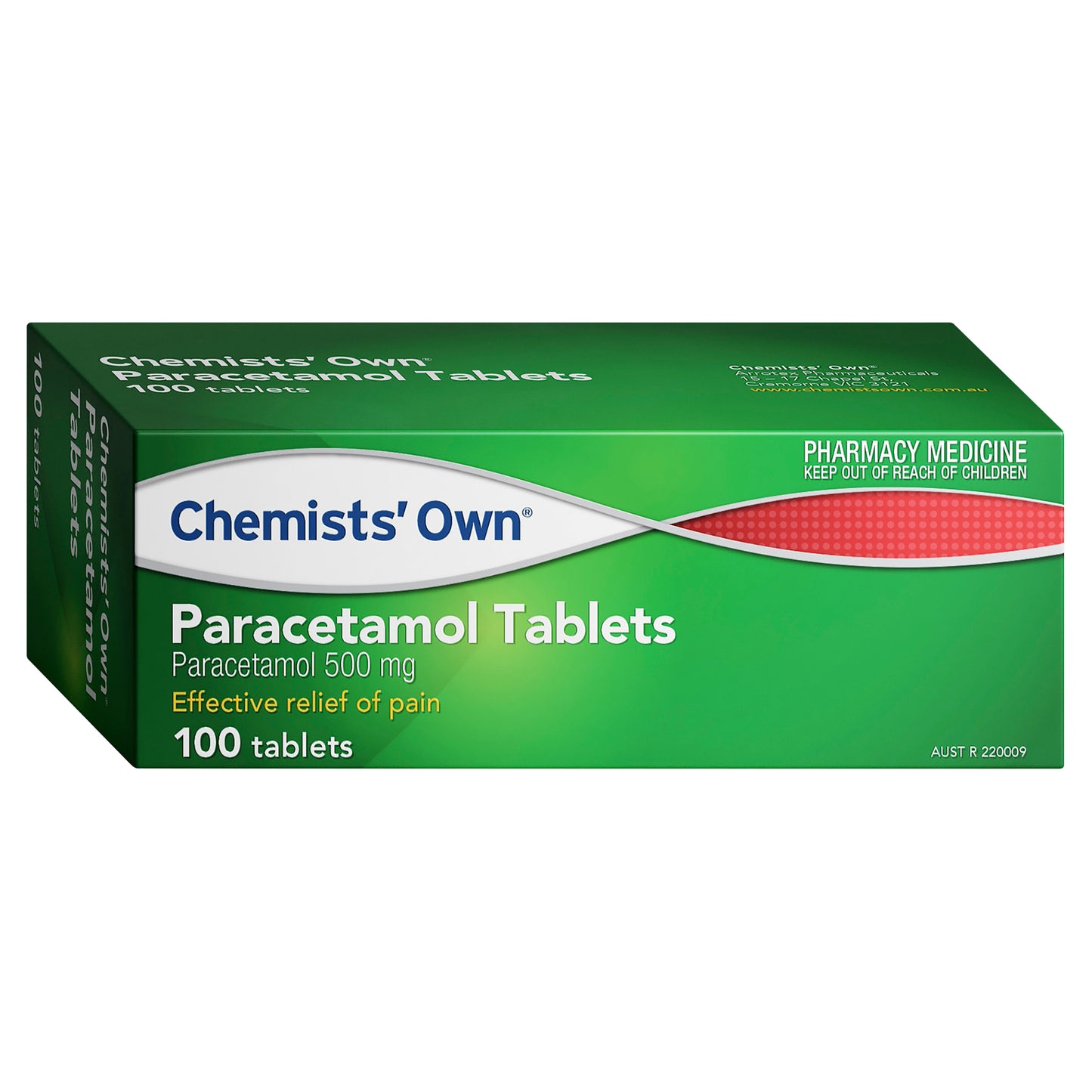Chemist’s Own Paracetamol 500mg Tablets 100