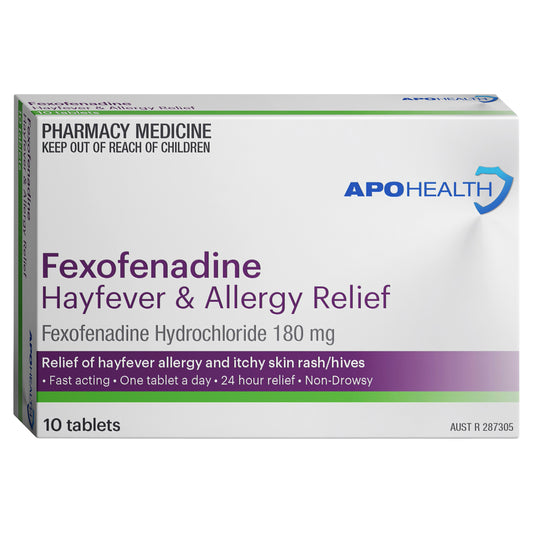 APH Fexofenadine 180mg Tablets 10 (Blister Pack)