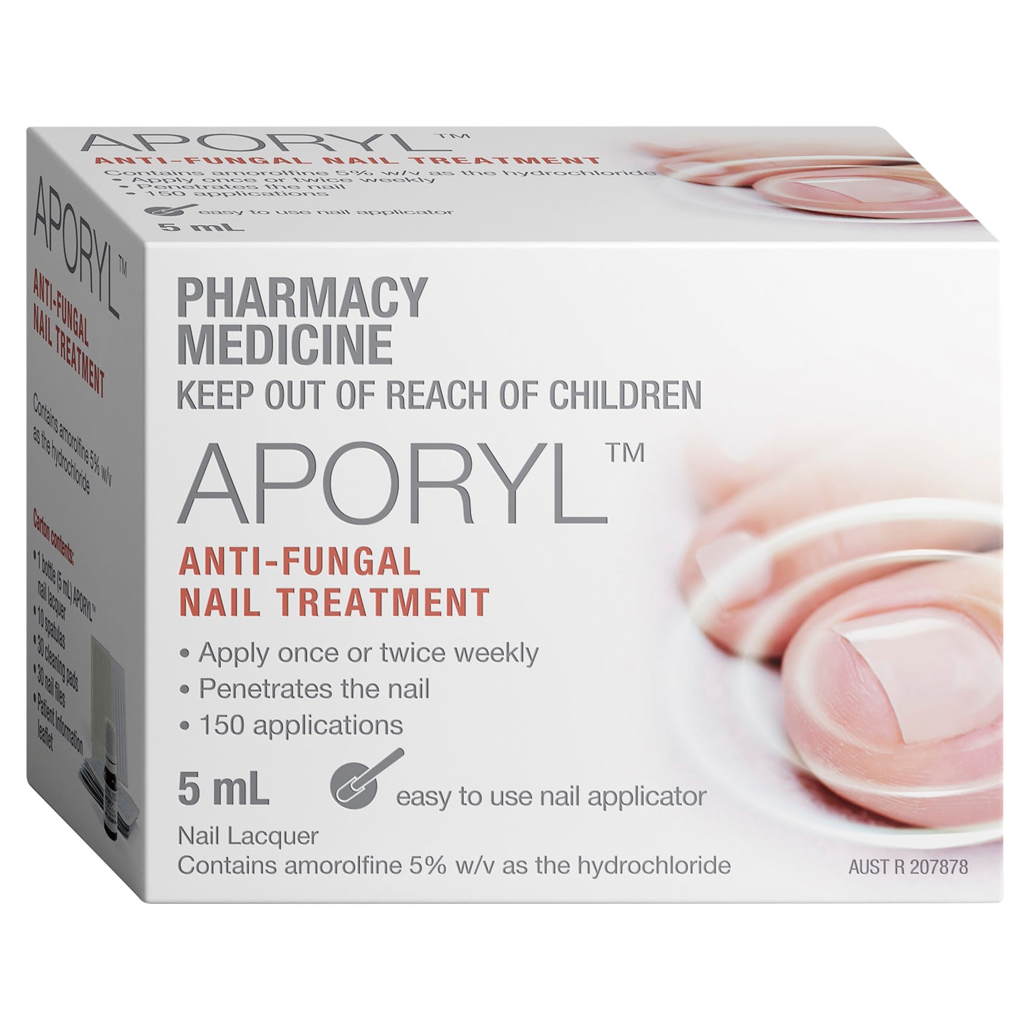 Aporyl Antifungal Nail Lacquer 5% 5mL