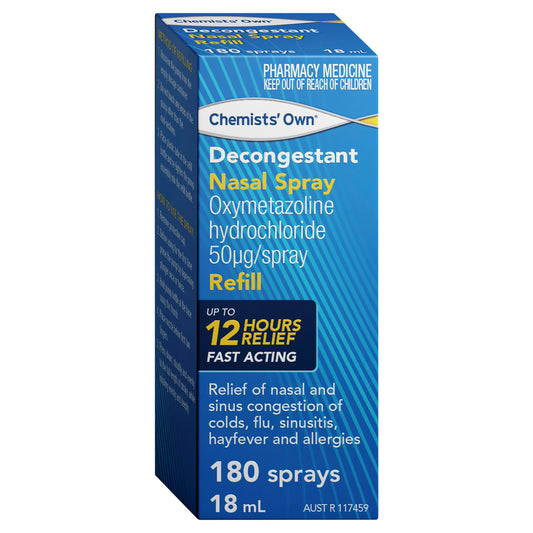 Chemist Own Nasal Decongestant Spray Refill 18mL