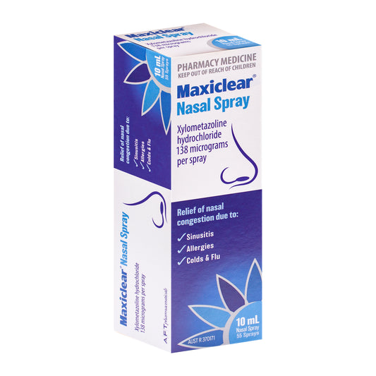 Maxiclear Nasal Spray 138 micrograms 10mL