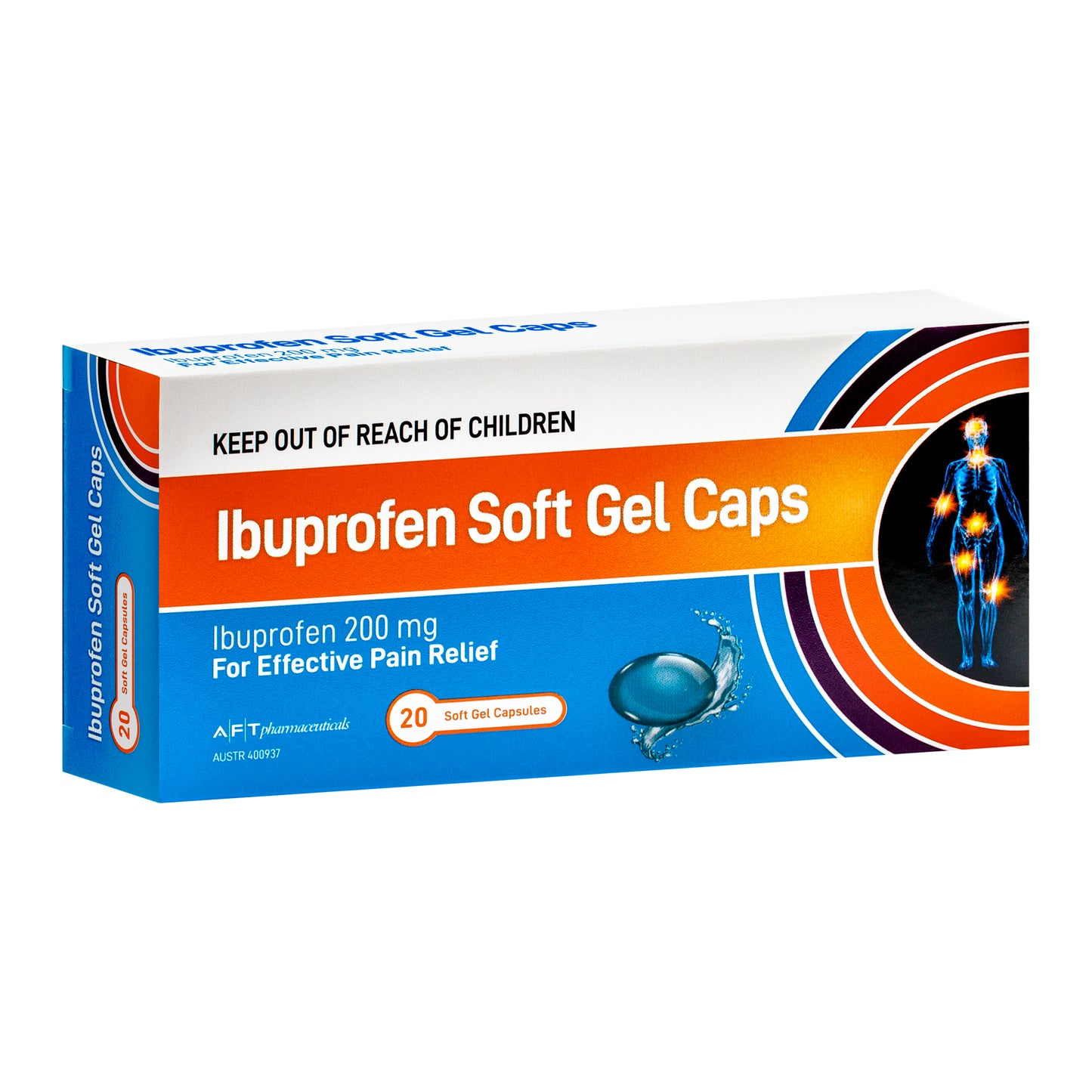 Ibuprofen AFT Soft Gel Capsules 200mg 20