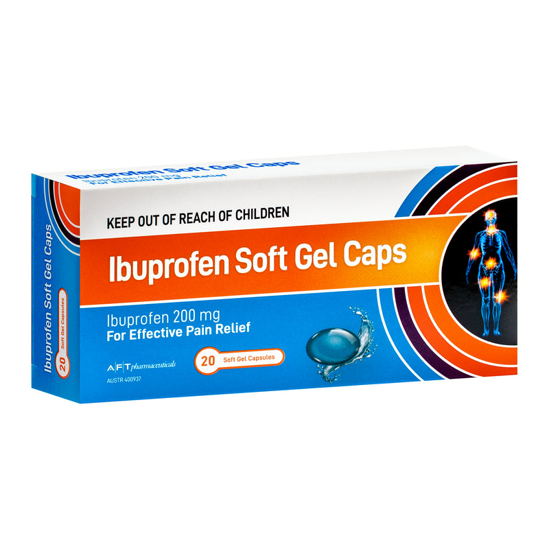 Ibuprofen AFT Soft Gel Capsules 200mg 20