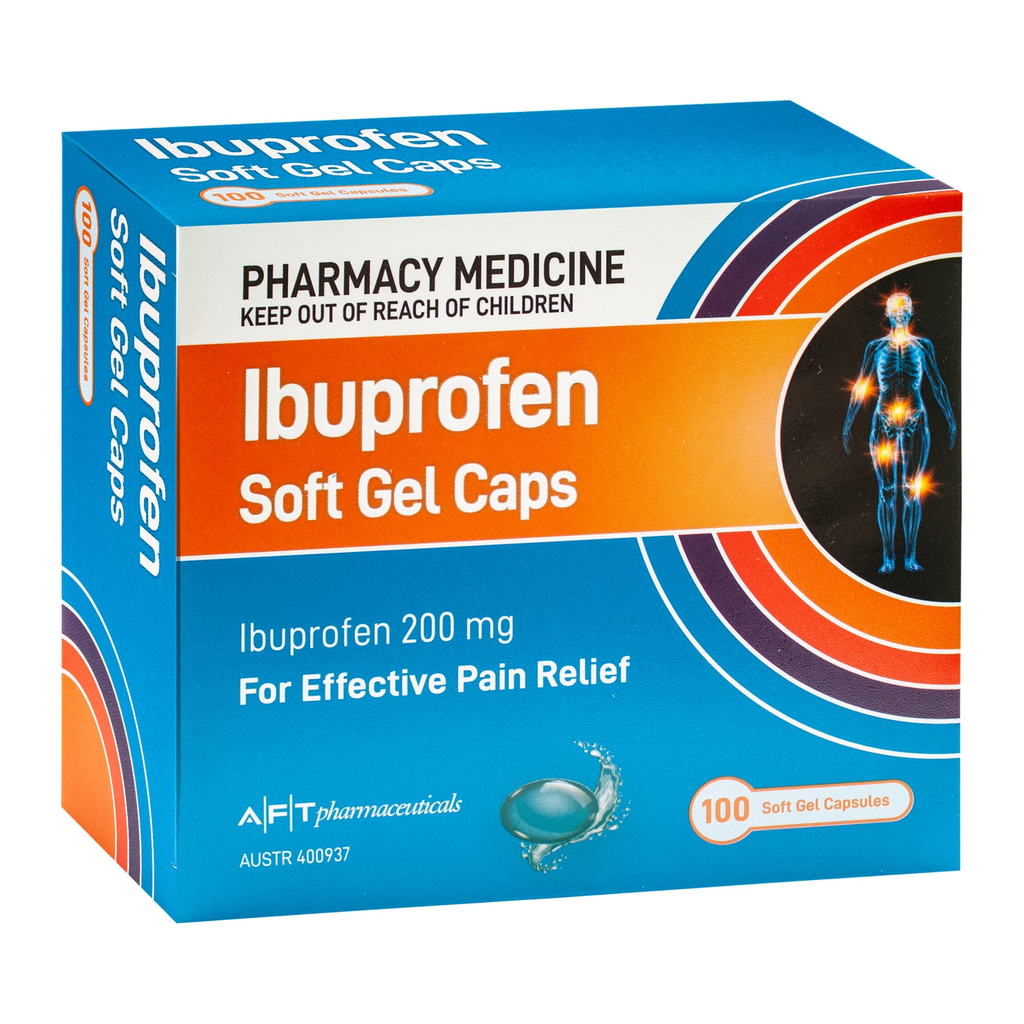 Ibuprofen AFT Soft Gel Capsules 200mg 100